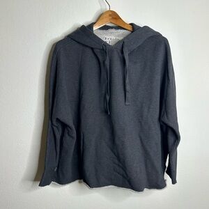 Frank & Eileen Dark Gray Kane Capelet Hooded Sweatshirt Size XS